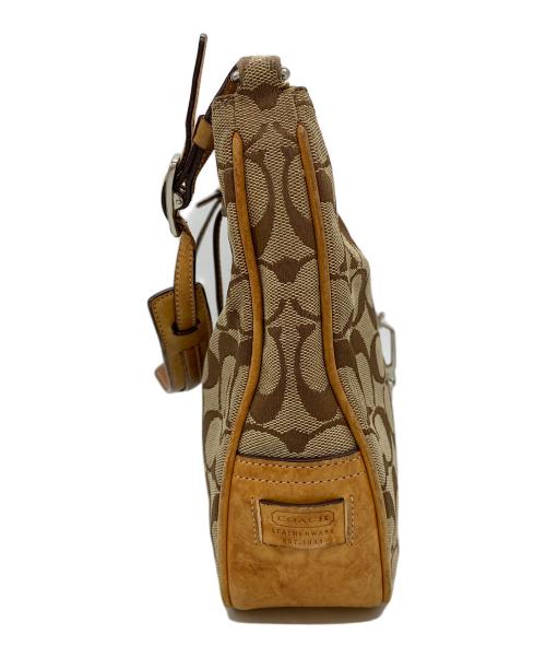COACH（コーチ）COACH (コーチ) ショルダーバッグ ベージュ×ブラウンの古着・服飾アイテム