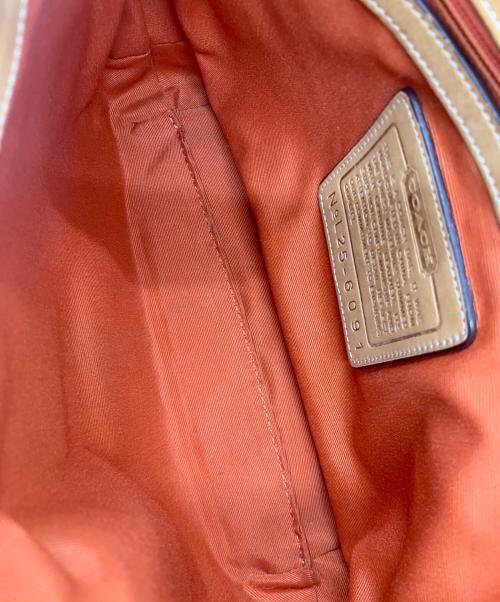 COACH（コーチ）COACH (コーチ) ショルダーバッグ ベージュ×ブラウンの古着・服飾アイテム
