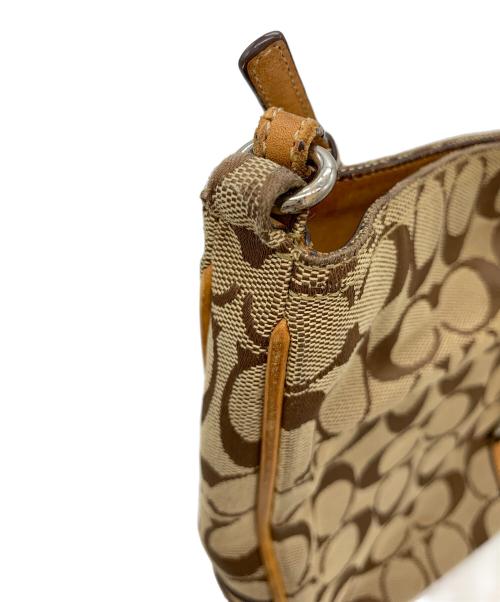 COACH（コーチ）COACH (コーチ) ショルダーバッグ ベージュ×ブラウンの古着・服飾アイテム