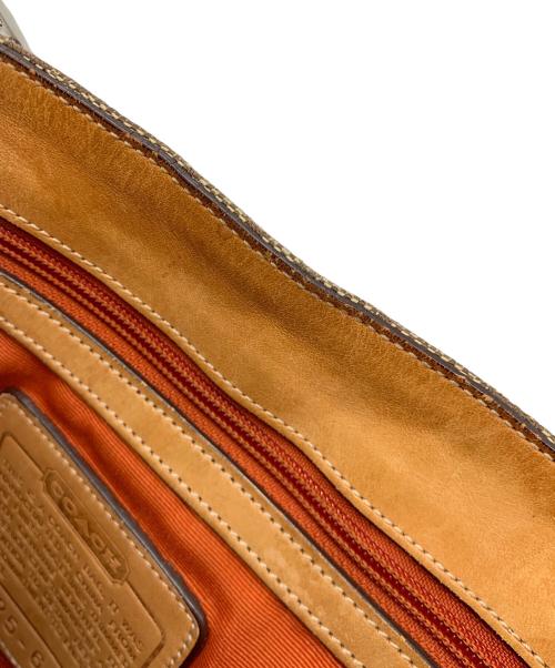 COACH（コーチ）COACH (コーチ) ショルダーバッグ ベージュ×ブラウンの古着・服飾アイテム