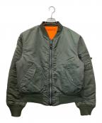 ALPHAアルファ）の古着「MA-1ジャケット」｜カーキ