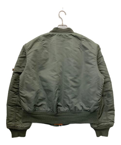 ALPHA（アルファ）ALPHA (アルファ) MA-1ジャケット カーキ サイズ:Lの古着・服飾アイテム