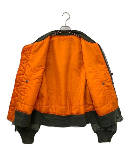 ALPHA（アルファ）ALPHA (アルファ) MA-1ジャケット カーキ サイズ:Lの古着・服飾アイテム