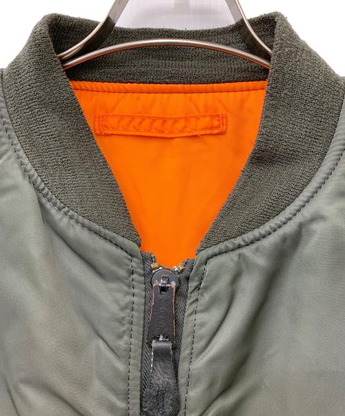 ALPHA（アルファ）ALPHA (アルファ) MA-1ジャケット カーキ サイズ:Lの古着・服飾アイテム