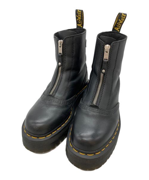 Dr.Martens（ドクターマーチン）Dr.Martens (ドクターマーチン) JETTA フロント ジップ ブーツ ブラック サイズ:UK6の古着・服飾アイテム