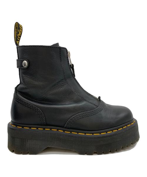 Dr.Martens（ドクターマーチン）Dr.Martens (ドクターマーチン) JETTA フロント ジップ ブーツ ブラック サイズ:UK6の古着・服飾アイテム