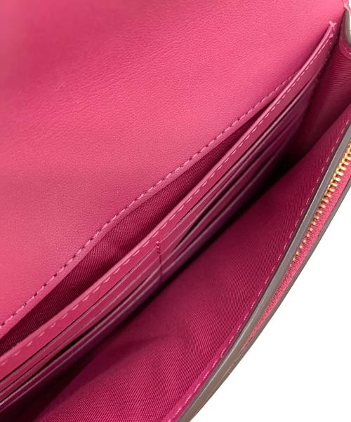 COACH（コーチ）COACH (コーチ) クラッチショルダー ブラウン×ピンクの古着・服飾アイテム