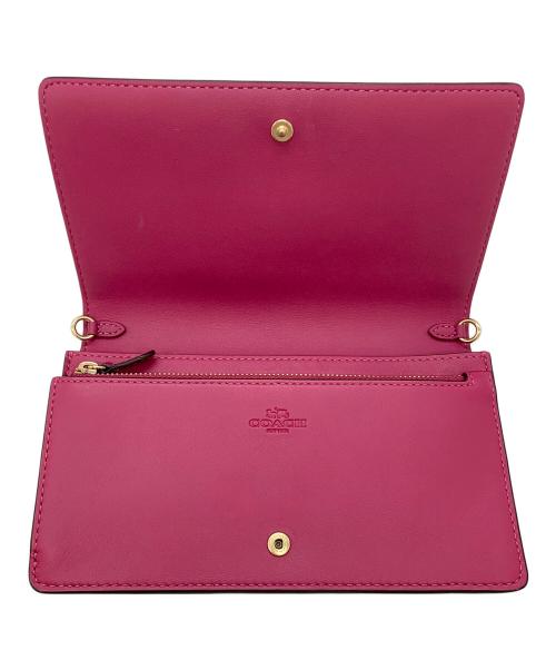 COACH（コーチ）COACH (コーチ) クラッチショルダー ブラウン×ピンクの古着・服飾アイテム