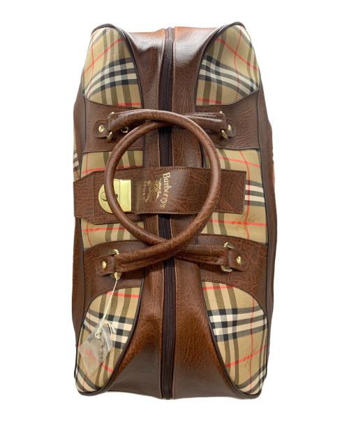 Burberry's（バーバリー）Burberry's (バーバリー) ノバチェックボストンバッグ ブラウンの古着・服飾アイテム