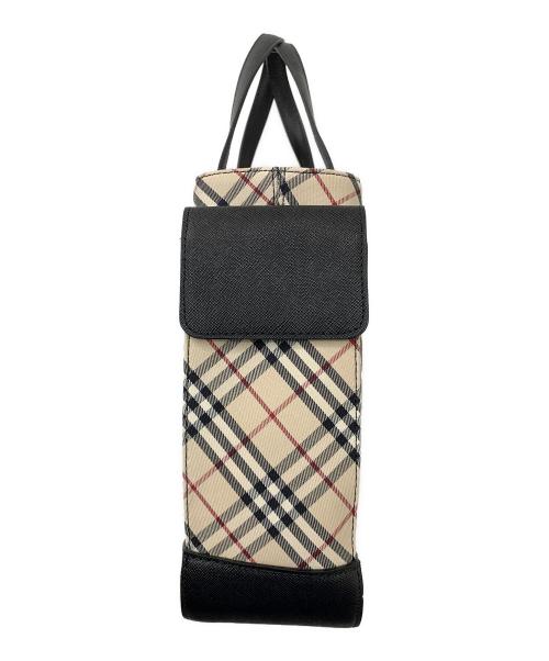 BURBERRY（バーバリー）BURBERRY (バーバリー) ノバチェックトートバッグ ベージュ×ブラックの古着・服飾アイテム