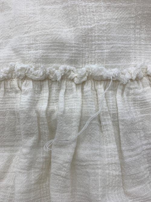 freada（フリーダ）freada (フリーダ) インドチェッククレープキャミワンピース ホワイト サイズ:Fの古着・服飾アイテム
