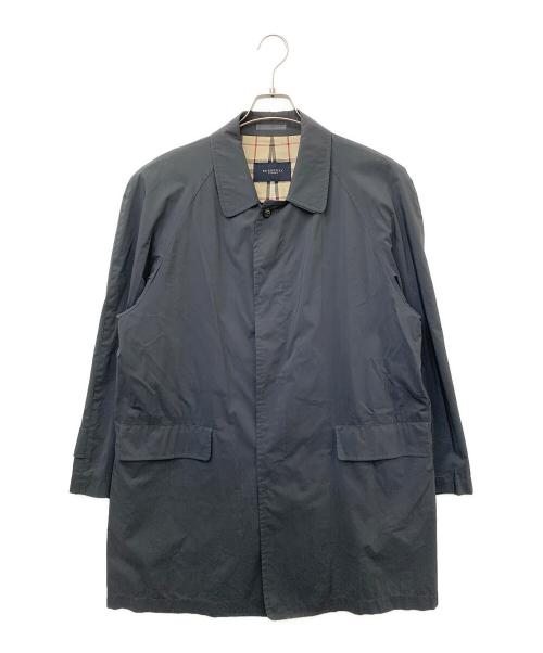 BURBERRY LONDON（バーバリーロンドン）BURBERRY LONDON (バーバリーロンドン) ステンカラーコート ブルー サイズ:Lの古着・服飾アイテム