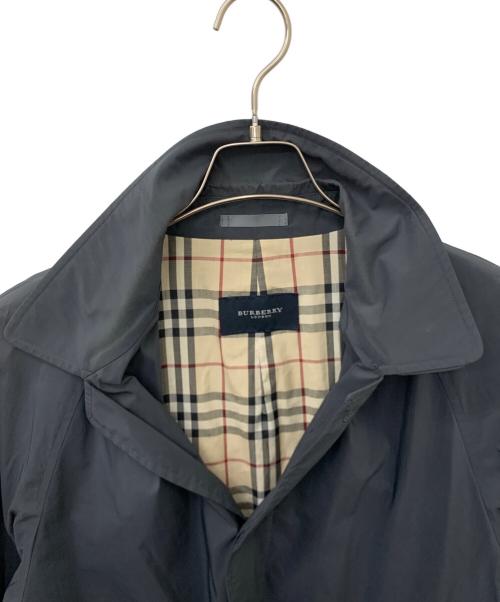 BURBERRY LONDON（バーバリーロンドン）BURBERRY LONDON (バーバリーロンドン) ステンカラーコート ブルー サイズ:Lの古着・服飾アイテム