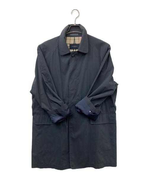 BURBERRY LONDON（バーバリーロンドン）BURBERRY LONDON (バーバリーロンドン) ステンカラーコート ブルー サイズ:Lの古着・服飾アイテム