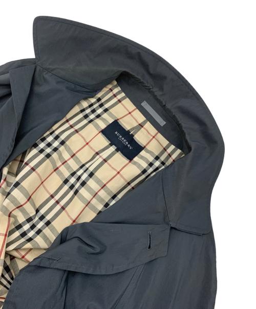 BURBERRY LONDON（バーバリーロンドン）BURBERRY LONDON (バーバリーロンドン) ステンカラーコート ブルー サイズ:Lの古着・服飾アイテム