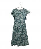 SHIPS×WATABEWEDDINGシップス×）の古着「半袖ワンピース」｜グリーン