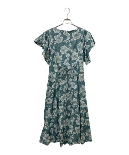 SHIPS（シップス）SHIPS (シップス) WATABEWEDDING 半袖ワンピース グリーン サイズ:Mの古着・服飾アイテム