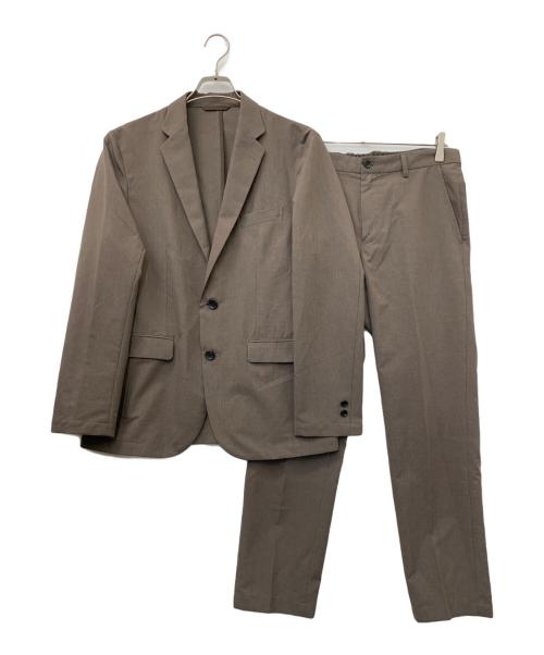 green label relaxing（グリーンレーベルリラクシング）green label relaxing (グリーンレーベルリラクシング) JUST fit ドライPEスリムセットアップ ジャケット＆パンツ ベージュ サイズ:Lの古着・服飾アイテム