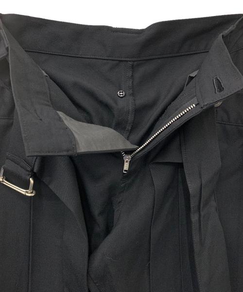 Y's（ワイズ）Y's (ワイズ) スカートレイヤードパンツ ブラック サイズ:3の古着・服飾アイテム