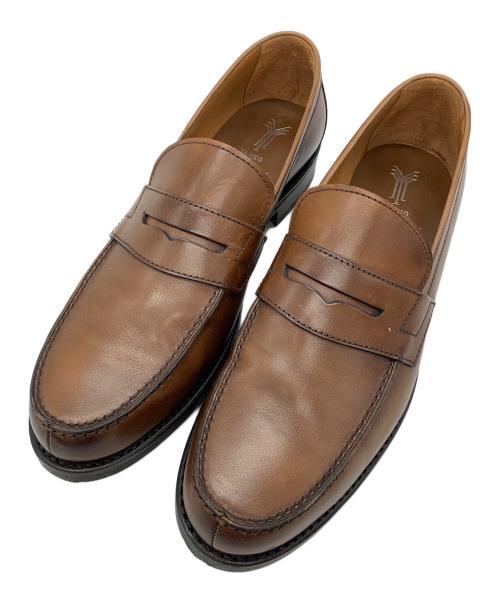 YANKO（ヤンコ）YANKO (ヤンコ) コインローファー ブラウン サイズ:8.5の古着・服飾アイテム