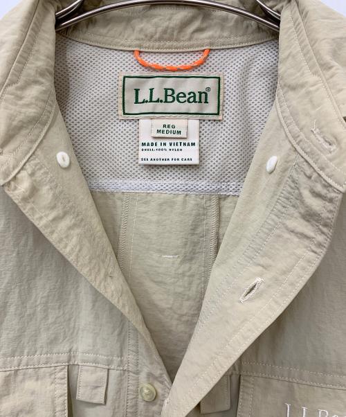 L.L.Bean（エルエルビーン）L.L.Bean (エルエルビーン) フライフィッシングシャツ ベージュ サイズ:Mの古着・服飾アイテム