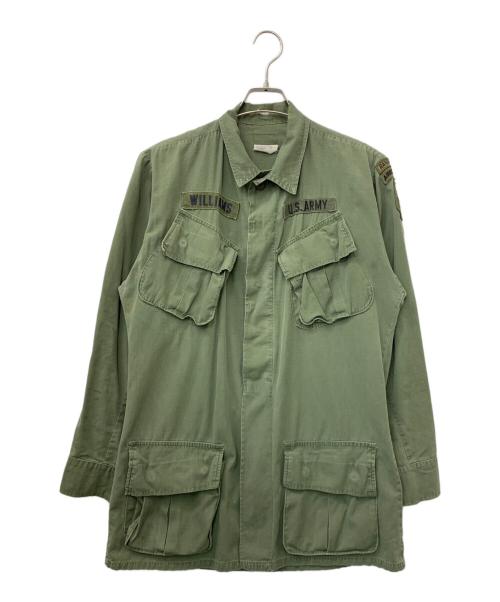 US ARMY（ユーエスアーミー）US ARMY (ユーエスアーミー) ジャングルファティーグジャケット グリーン サイズ:SMALL LONGの古着・服飾アイテム