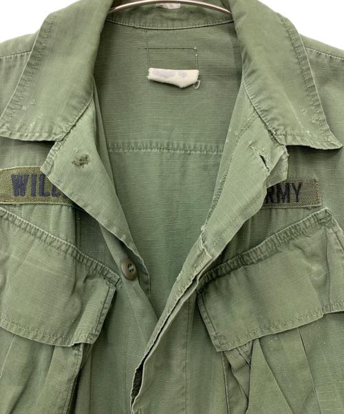 US ARMY（ユーエスアーミー）US ARMY (ユーエスアーミー) ジャングルファティーグジャケット グリーン サイズ:SMALL LONGの古着・服飾アイテム