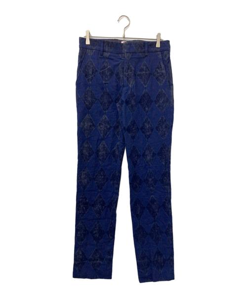 masu（エムエーエスユー）MASU (エムエーエスユー) アーガイルパンツ ネイビー サイズ:46の古着・服飾アイテム