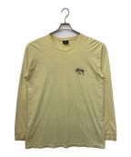 stussyステューシー）の古着「ロゴカットソー」｜イエロー