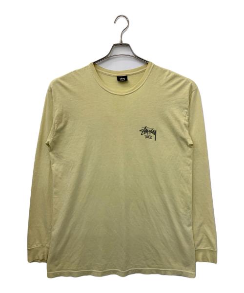 stussy（ステューシー）stussy (ステューシー) ロゴカットソー イエロー サイズ:Lの古着・服飾アイテム