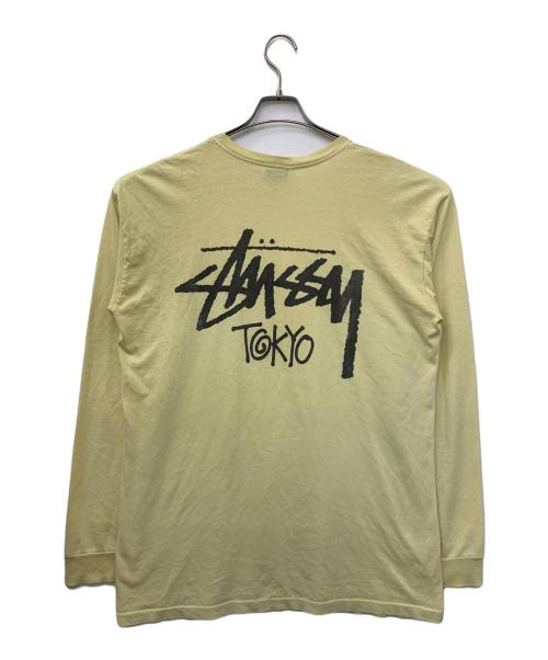 stussy（ステューシー）stussy (ステューシー) ロゴカットソー イエロー サイズ:Lの古着・服飾アイテム