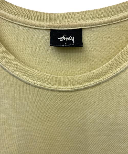 stussy（ステューシー）stussy (ステューシー) ロゴカットソー イエロー サイズ:Lの古着・服飾アイテム