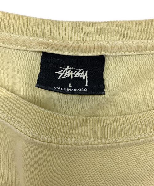 stussy（ステューシー）stussy (ステューシー) ロゴカットソー イエロー サイズ:Lの古着・服飾アイテム