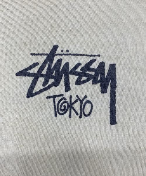 stussy（ステューシー）stussy (ステューシー) ロゴカットソー イエロー サイズ:Lの古着・服飾アイテム