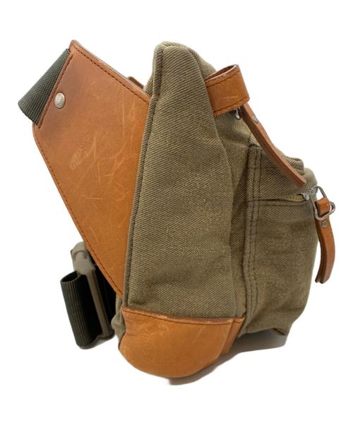 PORTER（ポーター）PORTER (ポーター) スリングバッグ カーキ×ブラウンの古着・服飾アイテム