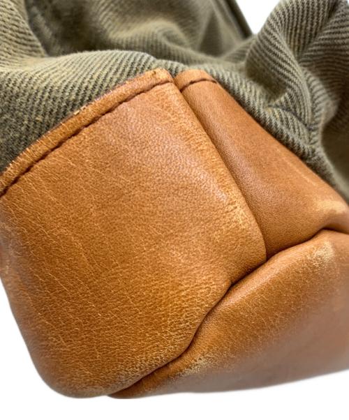 PORTER（ポーター）PORTER (ポーター) スリングバッグ カーキ×ブラウンの古着・服飾アイテム