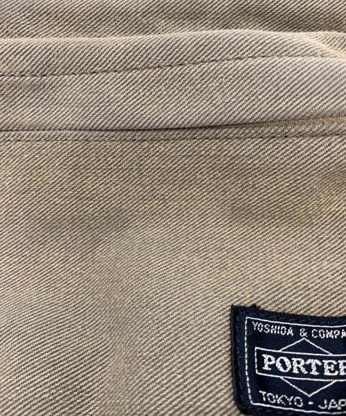 PORTER（ポーター）PORTER (ポーター) スリングバッグ カーキ×ブラウンの古着・服飾アイテム