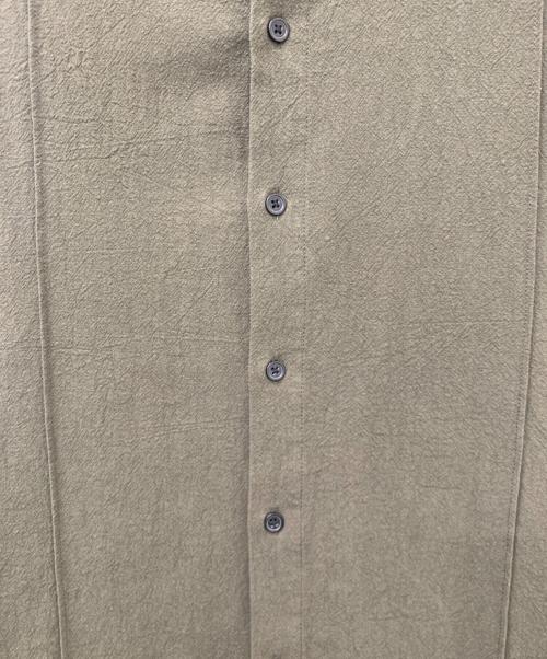 STYLE MIXER（スタイルミキサー）STYLE MIXER (スタイルミキサー) バンドカラーシームデザインシャツ カーキ サイズ:Mの古着・服飾アイテム