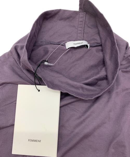 FEMMENT（ファモン）FEMMENT (ファモン) ハイネックカットソー パープル サイズ:1の古着・服飾アイテム