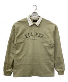 X-LARGE（エクストララージ）の古着「ラガーシャツ」｜ベージュ