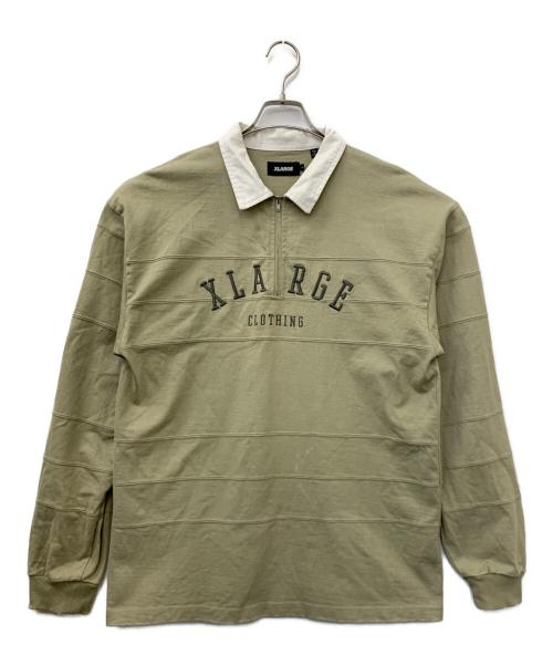 X-LARGE（エクストララージ）X-LARGE (エクストララージ) ラガーシャツ ベージュ サイズ:Lの古着・服飾アイテム