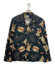 Schott（ショット）の古着「HAWAIIAN LS SHIRT TATTOO」｜ブラック