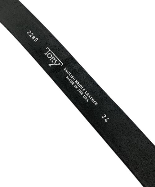 TORY LEATHER（トリーレザー）TORY LEATHER (トリーレザー) Hoof Pick Belt ブラック サイズ:34の古着・服飾アイテム