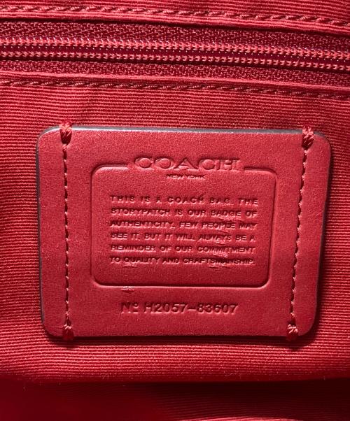 COACH（コーチ）COACH (コーチ) ミニボストンバッグ ブラウン×レッドの古着・服飾アイテム