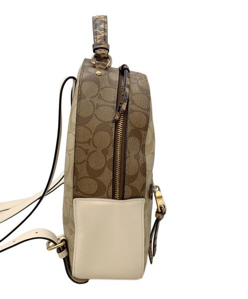 COACH（コーチ）COACH (コーチ) リュック ベージュ×ホワイトの古着・服飾アイテム