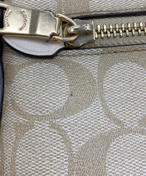 COACH（コーチ）COACH (コーチ) リュック ベージュ×ホワイトの古着・服飾アイテム