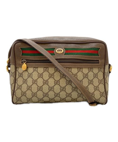 GUCCI（グッチ）GUCCI (グッチ) ショルダーバッグ ベージュ×ブラウンの古着・服飾アイテム