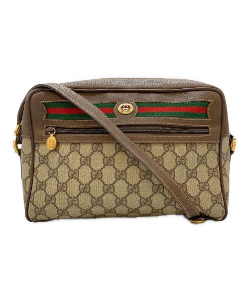 GUCCI（グッチ）GUCCI (グッチ) ショルダーバッグ ベージュ×ブラウンの古着・服飾アイテム