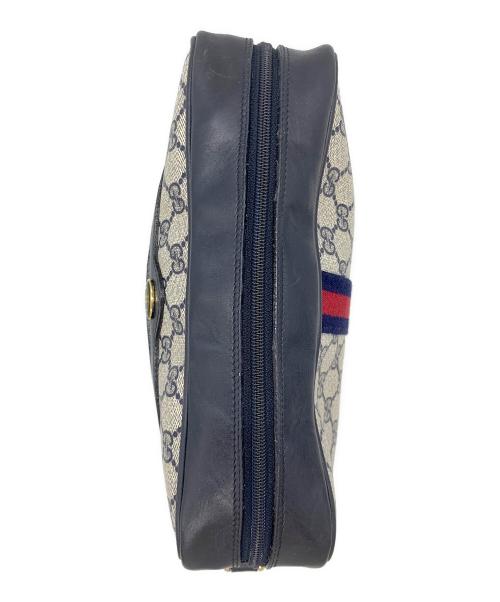 GUCCI（グッチ）GUCCI (グッチ) ショルダーバッグ ベージュ×ネイビーの古着・服飾アイテム