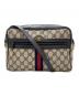 GUCCI（グッチ）の古着「ショルダーバッグ」｜ベージュ×ネイビー